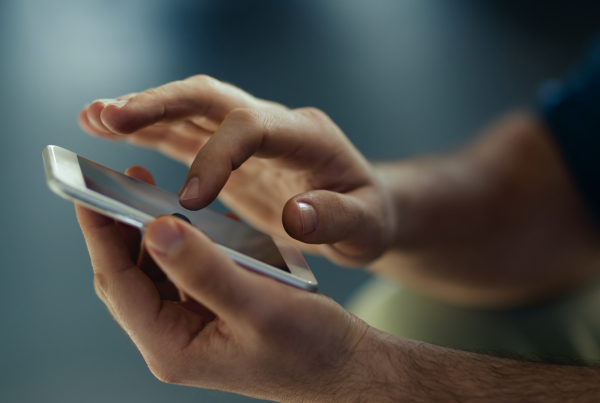 A mobile app development image, representing a mobile user.